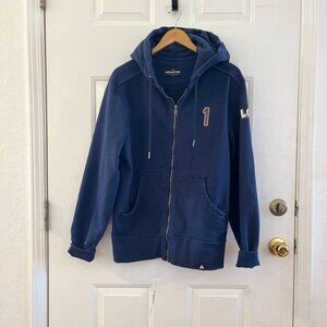 American Giant Unisex Blue Heavyweight Really Loud House Hoodie Sz Med